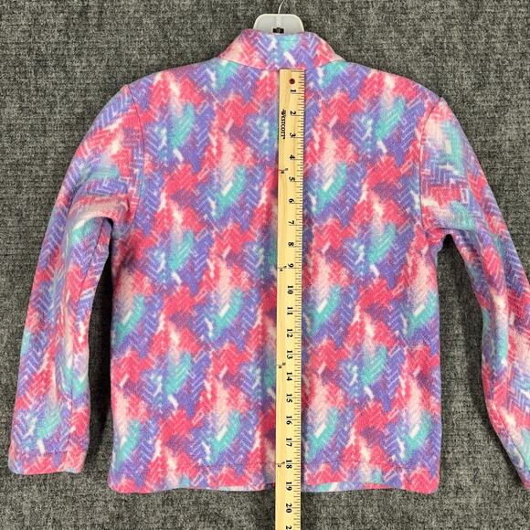 Eddie Bauer Girls Lone Peak Fleece Jacket Insert Small 7-8 Magenta Full-zip - Picture 8 of 9